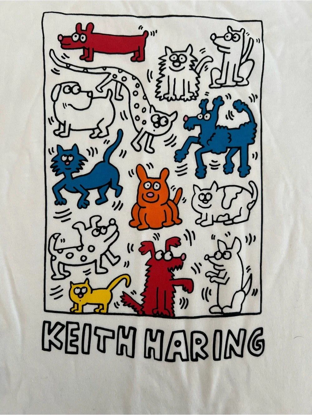 Uniqlo Keith Haring Kids White Graphic Tee